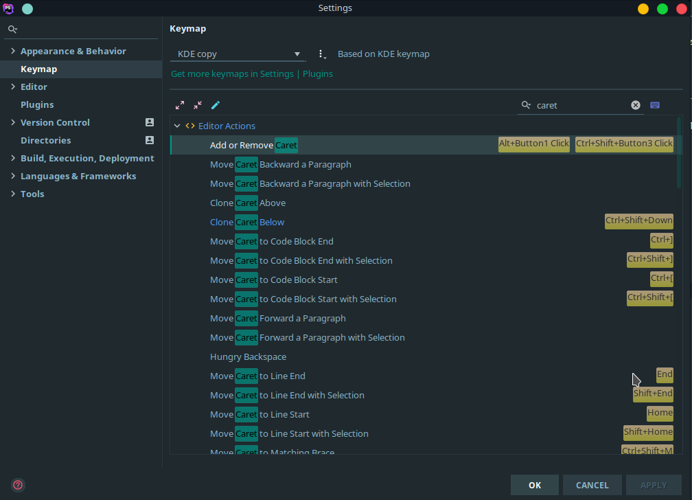 Screen phpstorm hotkeys multicursor search